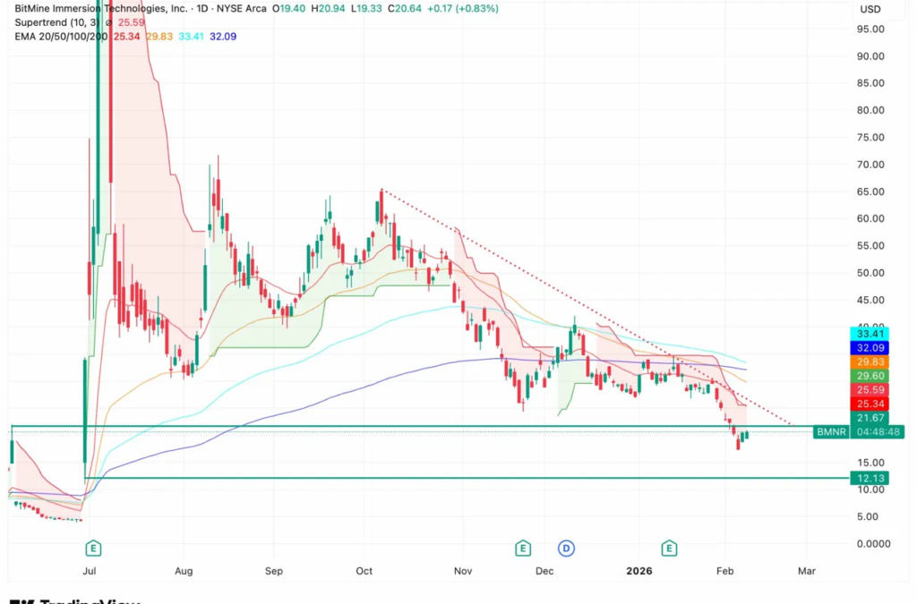 Tom Lee Predicts ‘V-Shaped Recovery’ As BitMine Adds 40,613 ETH