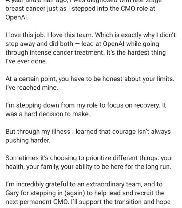 OpenAI Reshuffles Leadership As Product Chief Simo Takes Medical Leave