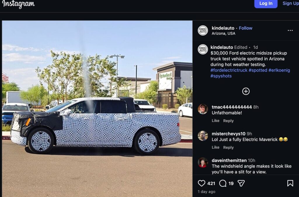 Ford’s $30,000 EV Pickup Prototype Spotted Days After Slate Auto Reveal As Recall Woes Continue