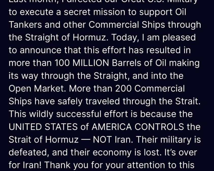 Trump Says US Helped Move 100 Million Barrels Through Hormuz—Marjorie Taylor Greene Asks: ‘Why Are Americans Paying…’