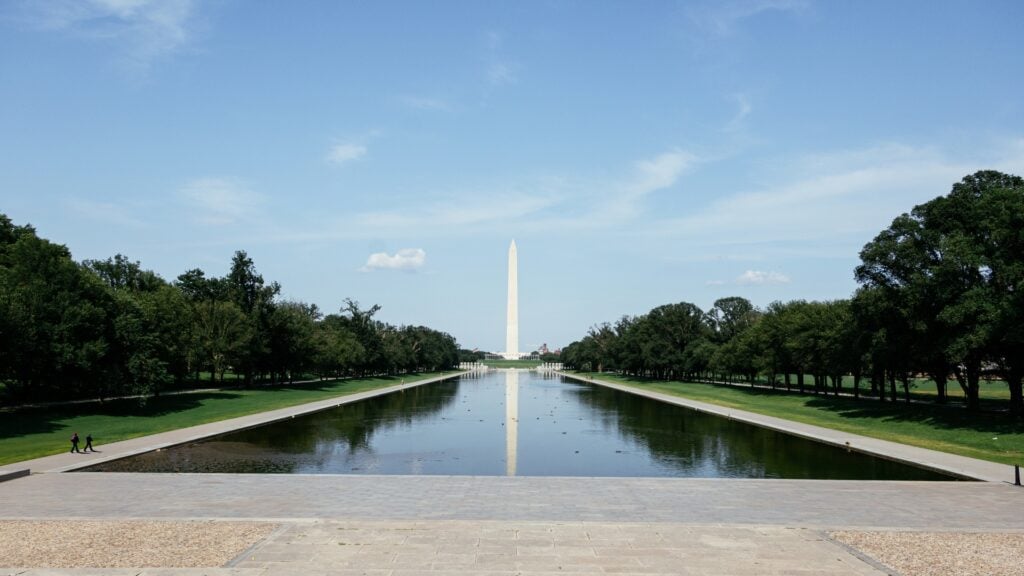 Trump Says Multiple Arrests Made In Reflecting Pool Vandalism Case: ‘A True Affront To Both Presidents George Washington And Abraham Lincoln’